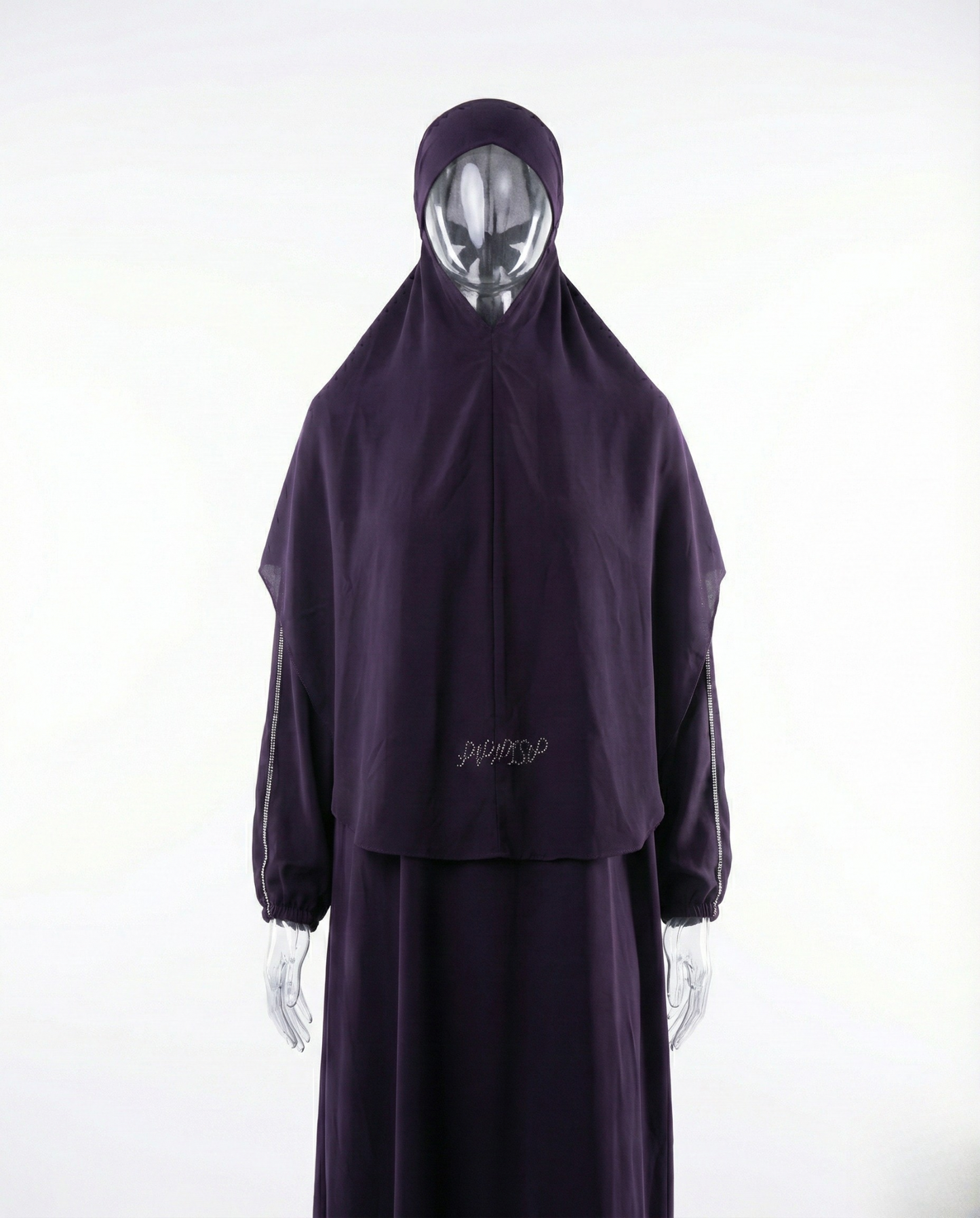 Jilbab Premium 2 Pièces – Violet Prune