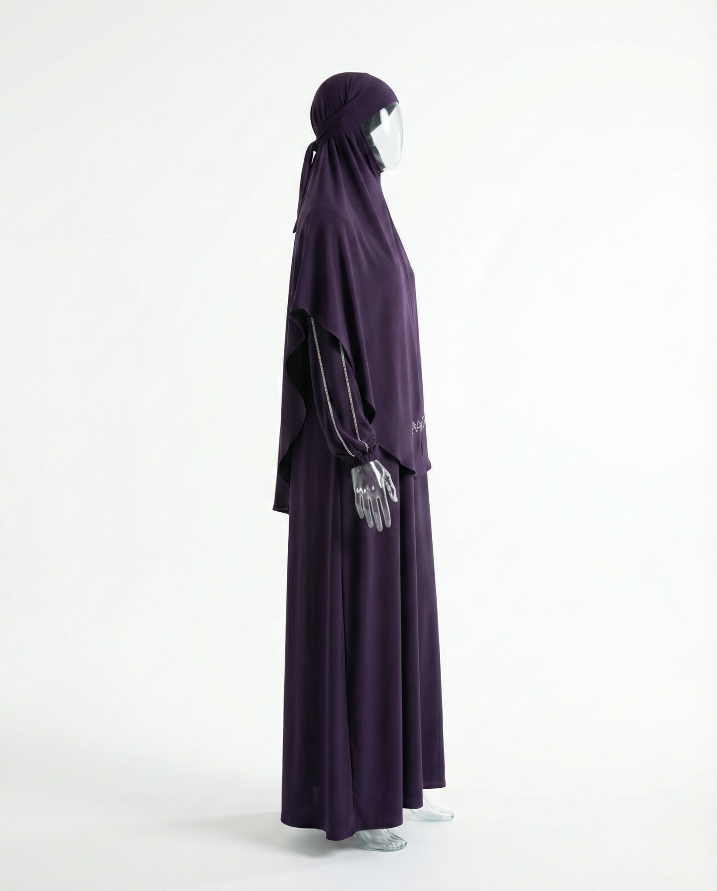 Jilbab Premium 2 Pièces – Violet Prune