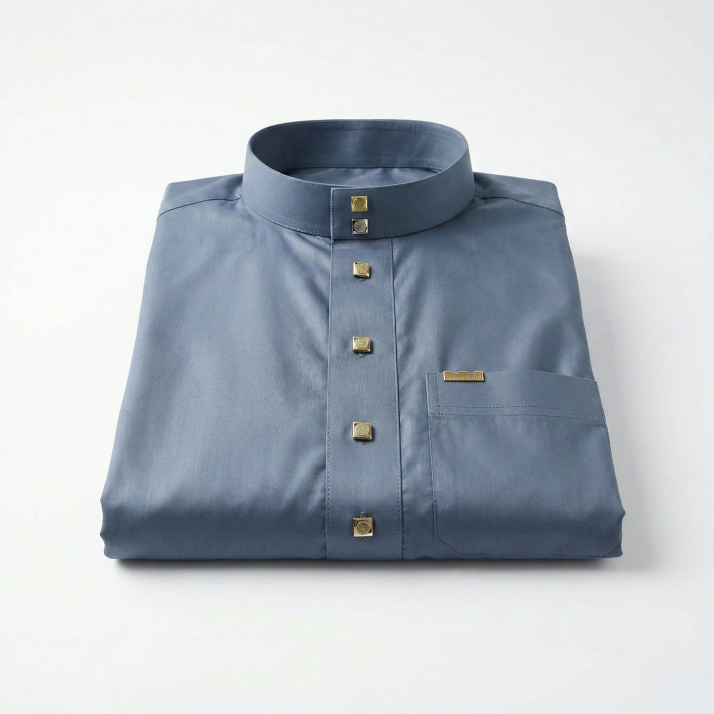 Qamis Signature Bleu Acier