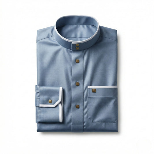 Qamis Signature Bleu Brume